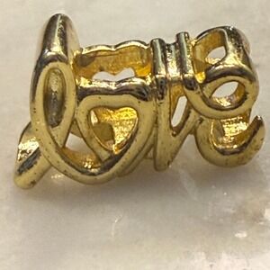 Authentic Pandora Love Script Gold Plated Charm